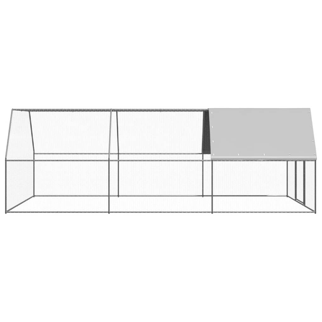 Outdoor-Hühnerkäfig 3x6x2 m Verzinkter Stahl - Premium Lebensräume & Gehege für Kleintiere - Just €487.57! Shop now at homesales4u
