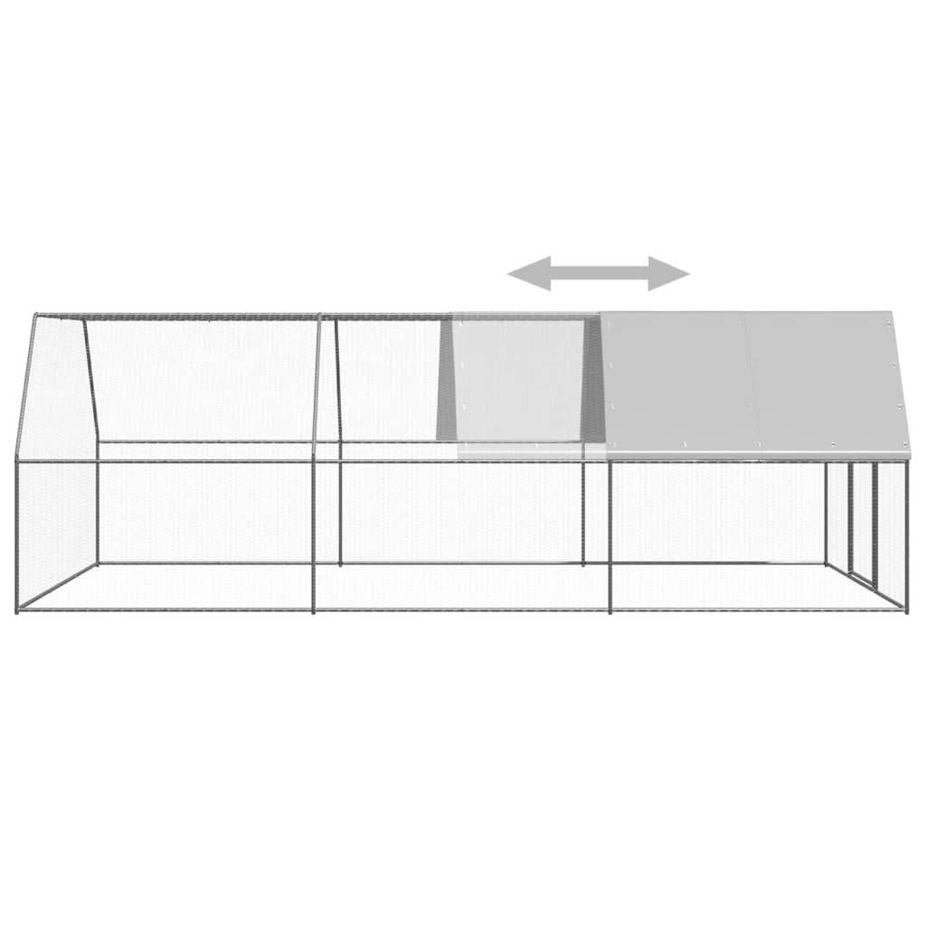 Outdoor-Hühnerkäfig 3x6x2 m Verzinkter Stahl - Premium Lebensräume & Gehege für Kleintiere - Just €487.57! Shop now at homesales4u