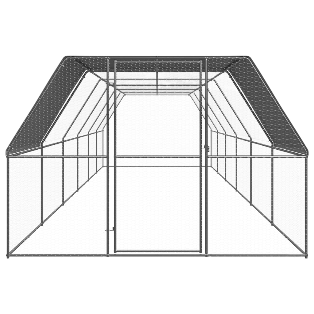 Outdoor-Hühnerkäfig 3x12x2 m Verzinkter Stahl - Premium Lebensräume & Gehege für Kleintiere - Just €885.63! Shop now at homesales4u