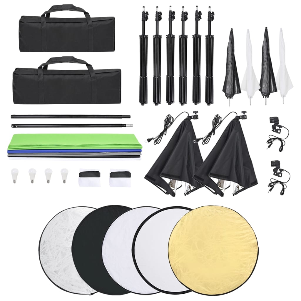 Fotostudio-Beleuchtung Set - Premium Studioscheinwerfer & -blitzgeräte - Just €259.23! Shop now at homesales4u