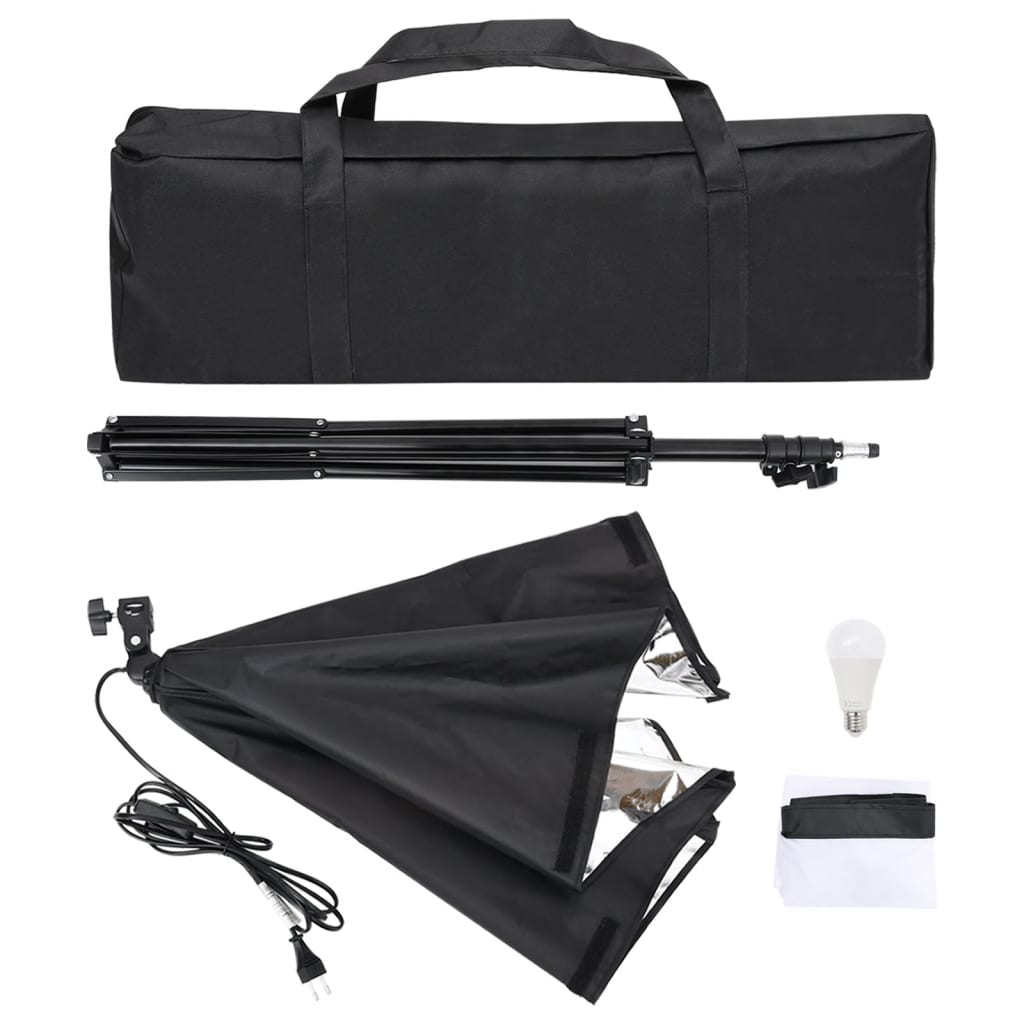 Fotostudio-Set mit Softbox und Hintergrund - Premium Studioscheinwerfer & -blitzgeräte - Just €167.24! Shop now at homesales4u
