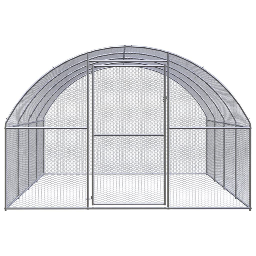 Outdoor-Hühnerstall 3x4x2 m Verzinkter Stahl - Premium Lebensräume & Gehege für Kleintiere - Just €354.37! Shop now at homesales4u