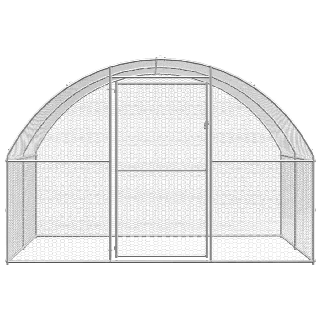Outdoor-Hühnerstall 3x4x2 m Verzinkter Stahl - Premium Lebensräume & Gehege für Kleintiere - Just €354.37! Shop now at homesales4u