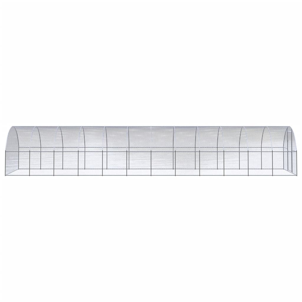 Outdoor-Hühnerstall 3x12x2 m Verzinkter Stahl - Premium Lebensräume & Gehege für Kleintiere - Just €907.08! Shop now at homesales4u