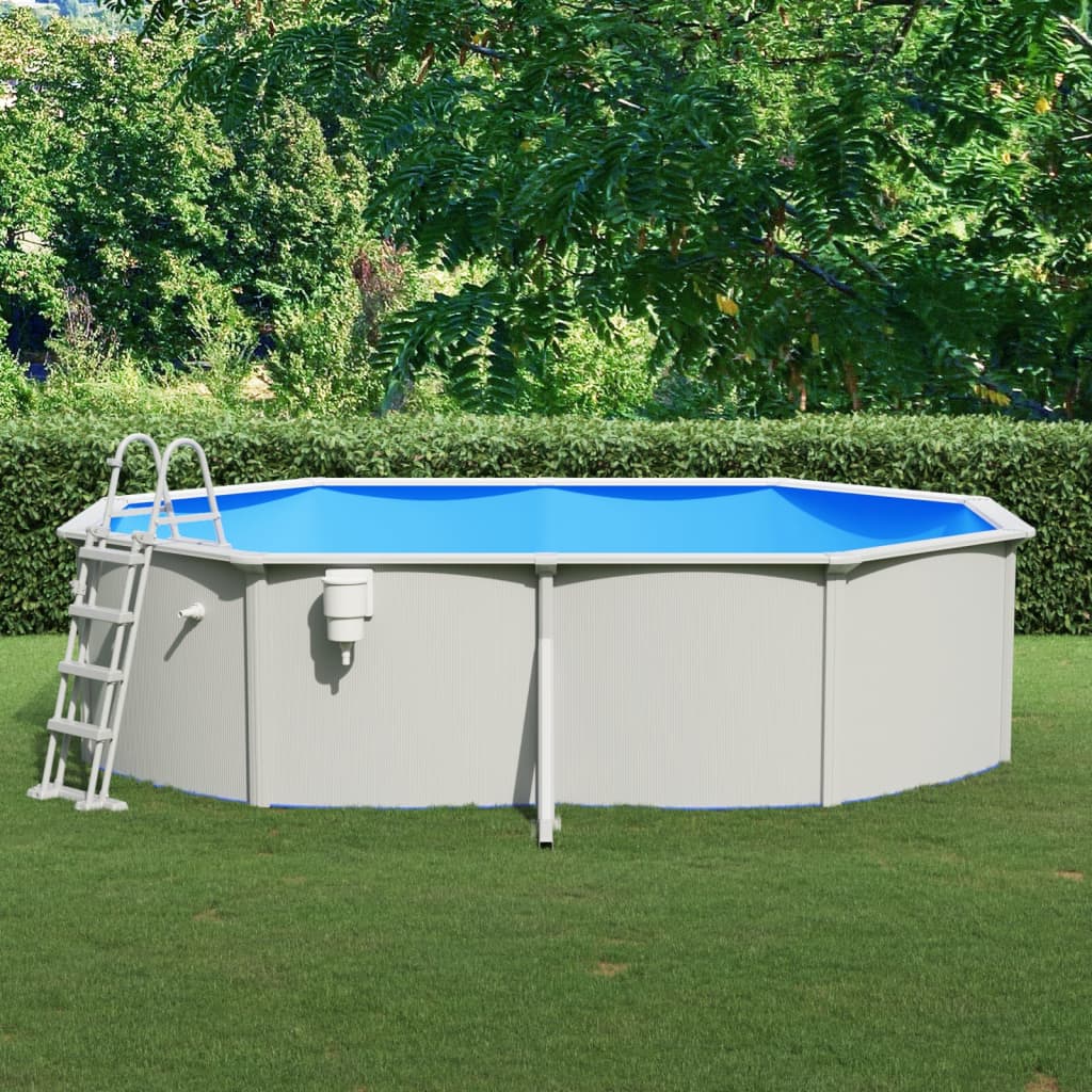 Pool mit Sicherheitsleiter 490x360x120 cm - Premium Pools - Just €1891.91! Shop now at homesales4u