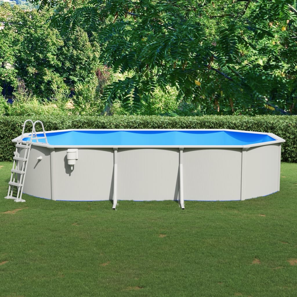 Pool mit Sicherheitsleiter 610x360x120 cm - Premium Pools - Just €2140.76! Shop now at homesales4u