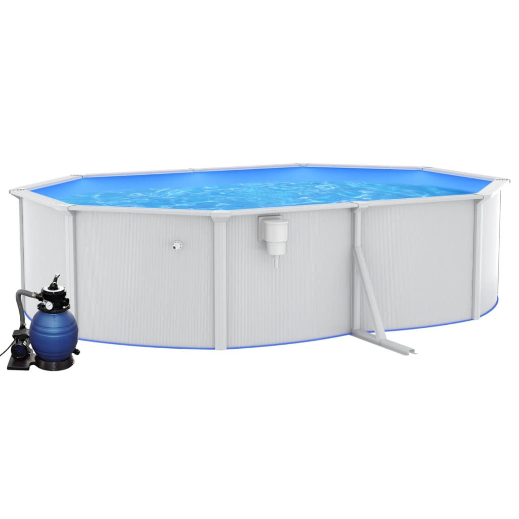 Pool mit Sandfilterpumpe 490x360x120 cm - Premium Pools - Just €2001.92! Shop now at homesales4u