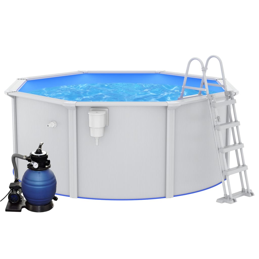 Pool mit Sandfilterpumpe und Leiter 300x120 cm - Premium Pools - Just €1623.41! Shop now at homesales4u