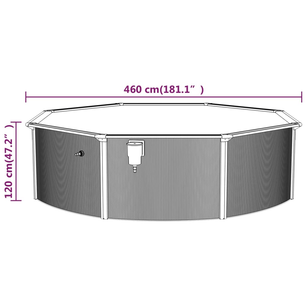Pool mit Sandfilterpumpe und Leiter 460x120 cm - Premium Pools - Just €1648.20! Shop now at homesales4u
