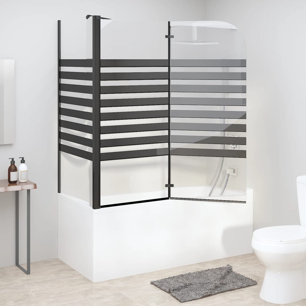 Duschabtrennung 120x68x130 cm Hartglas Gestreift - Premium Duschkabinen & -türen - Just €313.18! Shop now at homesales4u