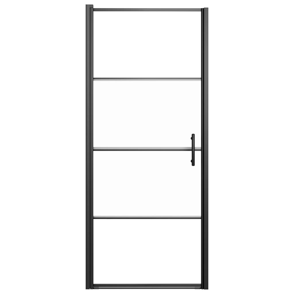 Duschtür 91x195 cm Halbmatt Hartglas Schwarz - Premium Duschkabinen & -türen - Just €270.62! Shop now at homesales4u