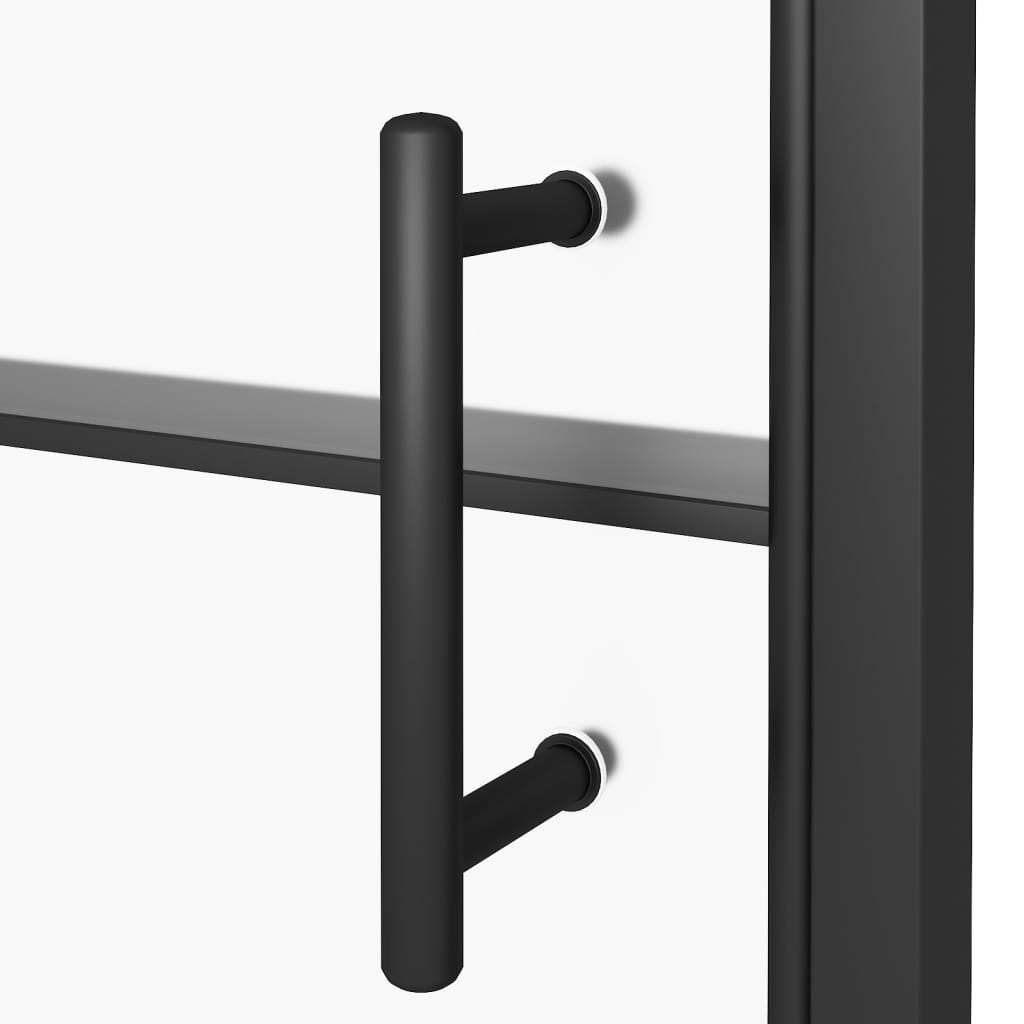 Duschtür 91x195 cm Halbmatt Hartglas Schwarz - Premium Duschkabinen & -türen - Just €270.62! Shop now at homesales4u