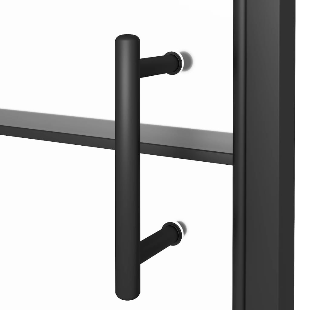 Duschtür 100x178 cm Halbmatt Hartglas Schwarz - Premium Duschkabinen & -türen - Just €283.45! Shop now at homesales4u