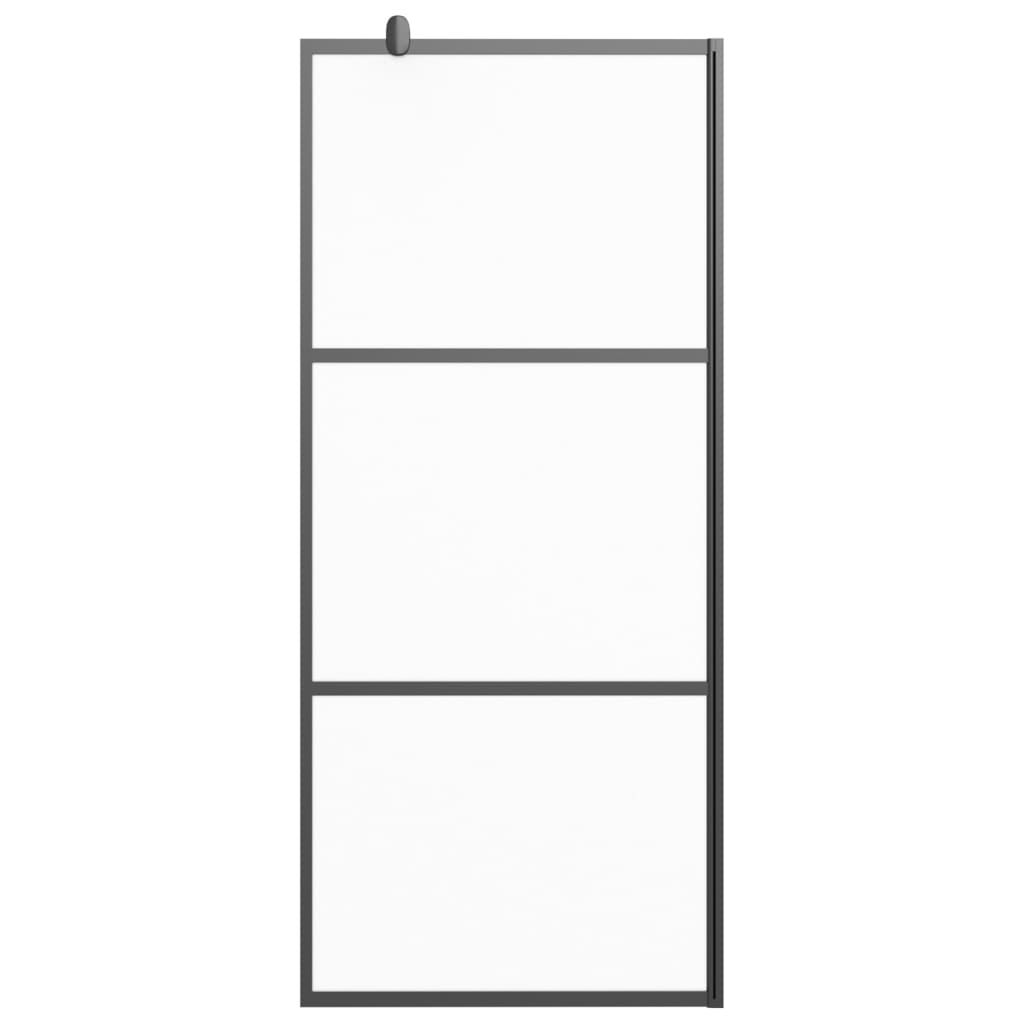 Duschwand für Walk-In Dusche 90x195 cm ESG Mattiert Schwarz - Premium Duschwände - Just €246.28! Shop now at homesales4u