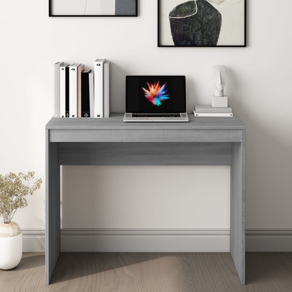 Schreibtisch Grau Sonoma 90x40x72 cm Holzwerkstoff - Premium Schreibtische - Just €53.59! Shop now at homesales4u