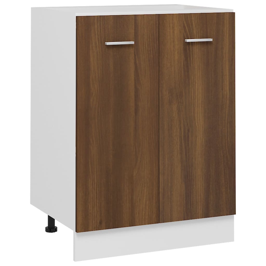 Unterschrank Lyon Braun Eichen-Optik 60x46x81,5 cm Holzwerkstoff - Premium Küchenschränke - Just €77.99! Shop now at homesales4u