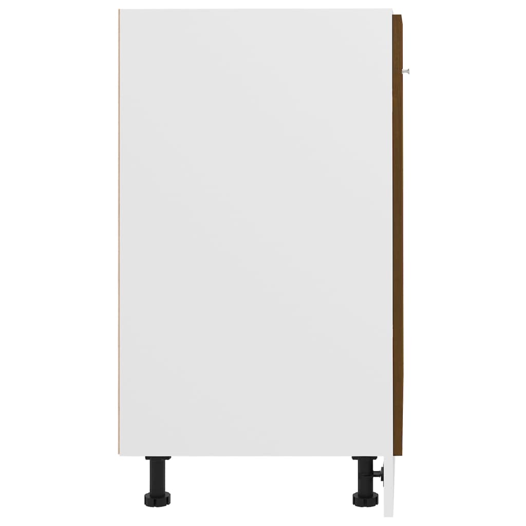Unterschrank Lyon Braun Eichen-Optik 60x46x81,5 cm Holzwerkstoff - Premium Küchenschränke - Just €77.99! Shop now at homesales4u