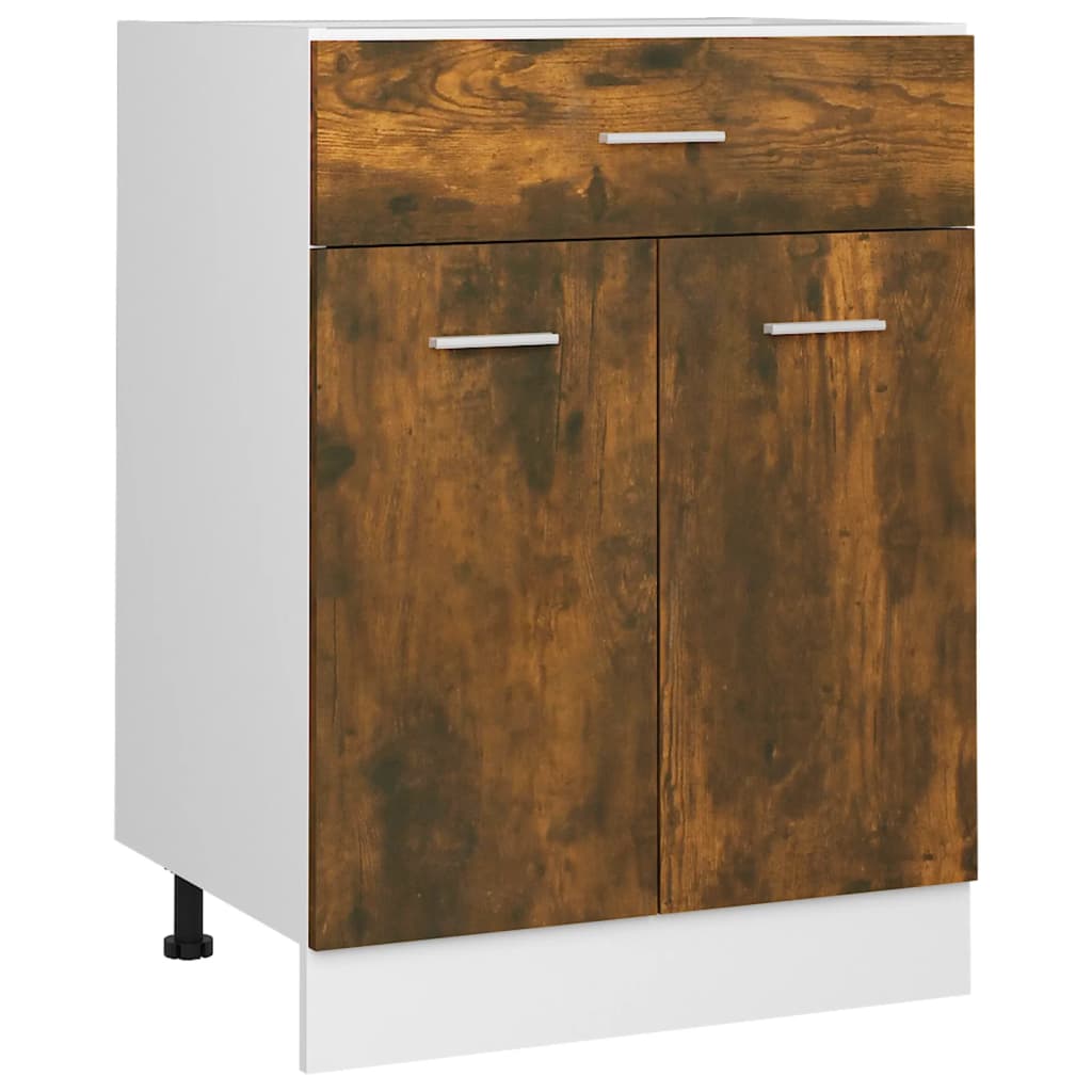 Unterschrank mit Schublade Lyon Räuchereiche 60x46x81,5 cm - Premium Küchenschränke - Just €99.49! Shop now at homesales4u