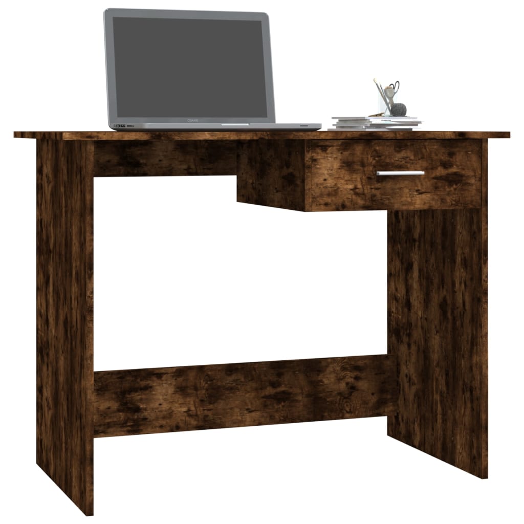 Schreibtisch Räuchereiche 100x50x76 cm Holzwerkstoff - Premium Schreibtische - Just €77.14! Shop now at homesales4u
