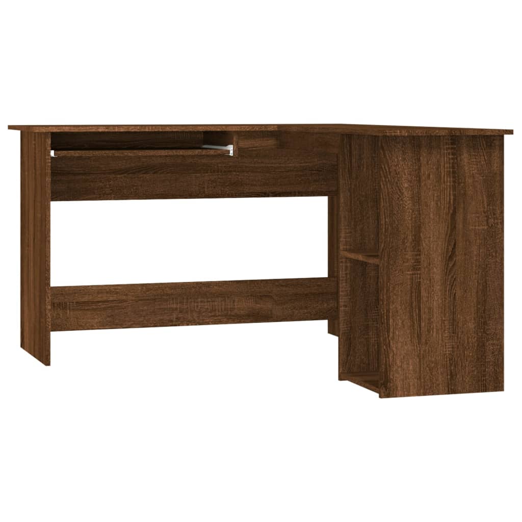 Eckschreibtisch Braun Eichen-Optik 120x140x75 cm Holzwerkstoff - Premium Schreibtische - Just €155.34! Shop now at homesales4u
