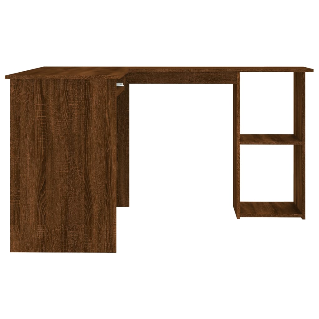 Eckschreibtisch Braun Eichen-Optik 120x140x75 cm Holzwerkstoff - Premium Schreibtische - Just €155.34! Shop now at homesales4u