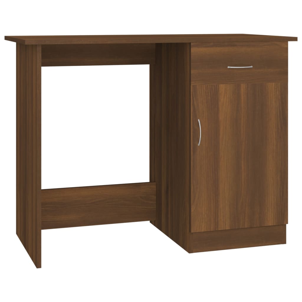 Schreibtisch Braun Eichen-Optik 100x50x76 cm Holzwerkstoff - Premium Schreibtische - Just €90.40! Shop now at homesales4u