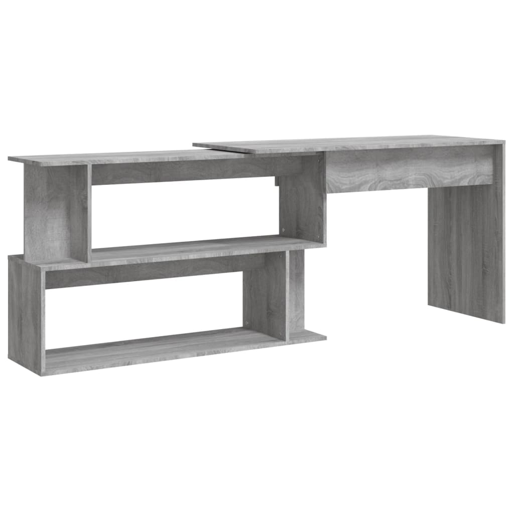 Eckschreibtisch Grau Sonoma 200x50x76 cm Holzwerkstoff - Premium Schreibtische - Just €124.07! Shop now at homesales4u
