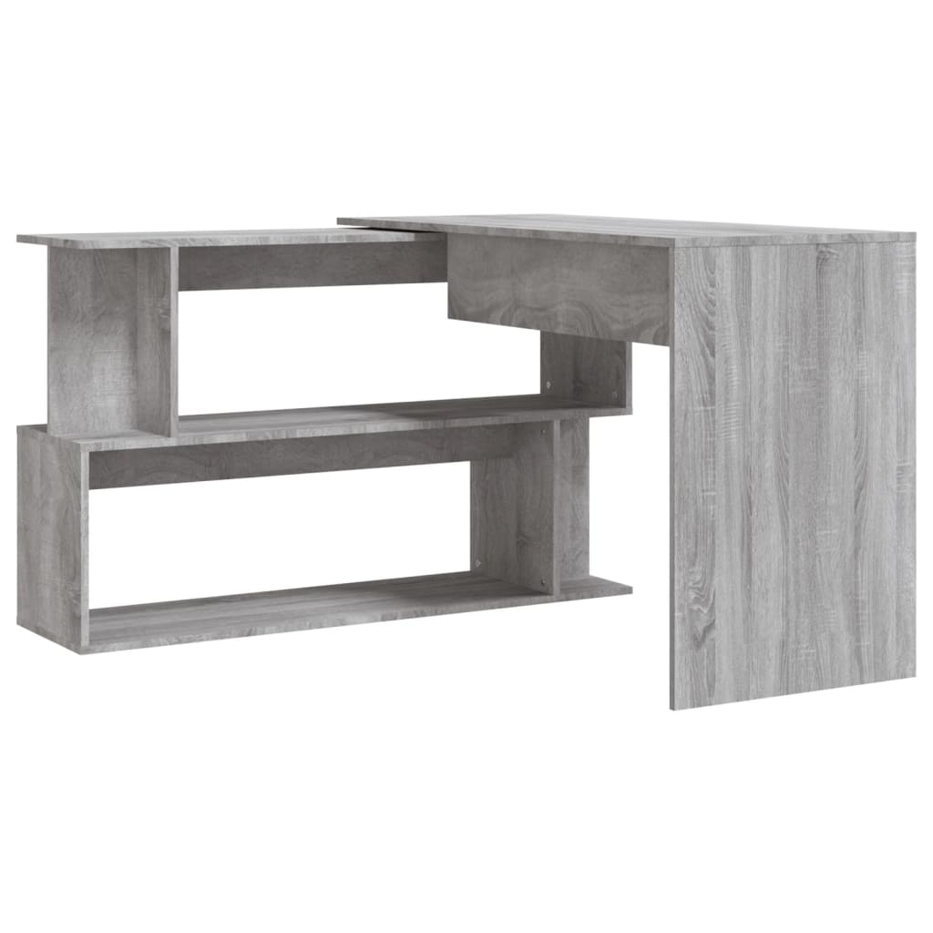 Eckschreibtisch Grau Sonoma 200x50x76 cm Holzwerkstoff - Premium Schreibtische - Just €124.07! Shop now at homesales4u
