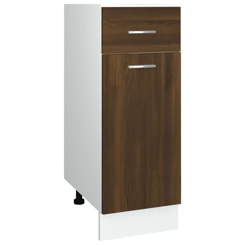 Unterschrank mit Schublade Lyon Braun Eichen-Optik 30x46x81,5 cm - Premium Küchenschränke - Just €70.38! Shop now at homesales4u