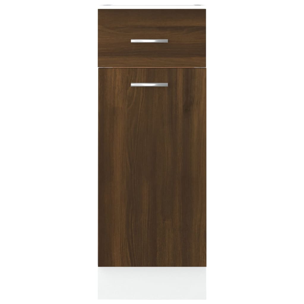 Unterschrank mit Schublade Lyon Braun Eichen-Optik 30x46x81,5 cm - Premium Küchenschränke - Just €70.38! Shop now at homesales4u