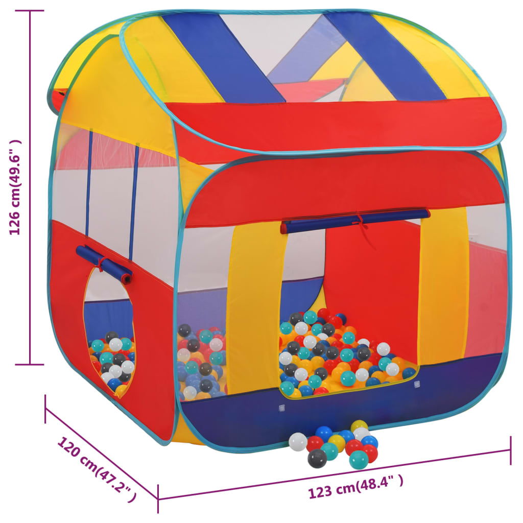 Spielzelt mit 550 Bällen 123x120x126 cm - Premium Spielzelte & -tunnel - Just €132.43! Shop now at homesales4u