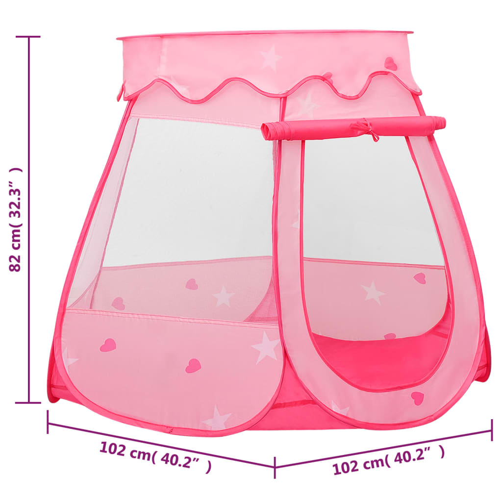 Kinder-Spielzelt mit 250 Bällen Rosa 102x102x82 cm - Premium Spielzelte & -tunnel - Just €74.15! Shop now at homesales4u