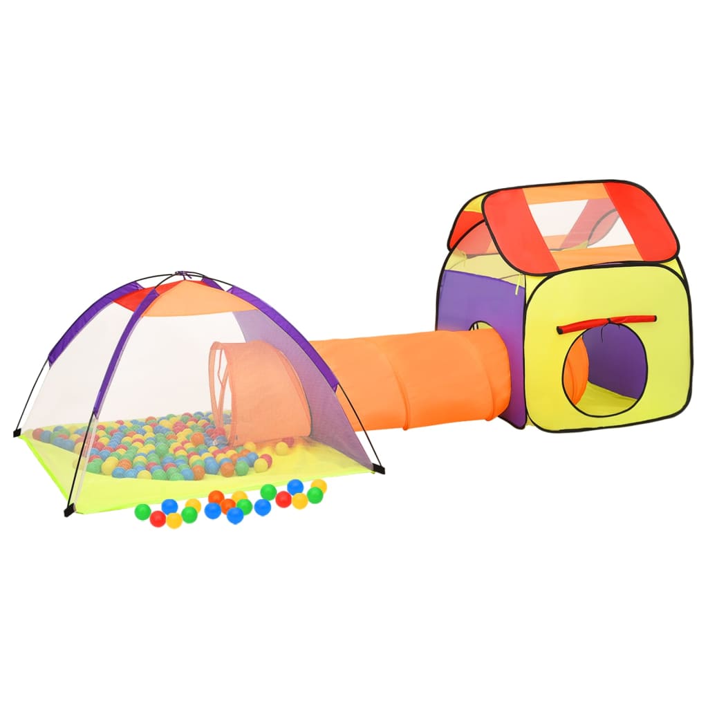 Spielzelt mit 250 Bällen Mehrfarbig 338x123x111 cm - Premium Spielzelte & -tunnel - Just €97.81! Shop now at homesales4u