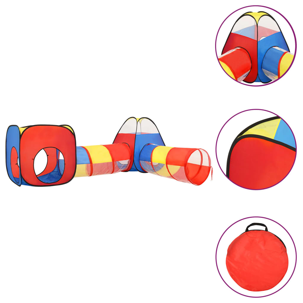 Spielzelt mit 250 Bällen Mehrfarbig 190x264x90 cm - Premium Spielzelte & -tunnel - Just €105.16! Shop now at homesales4u