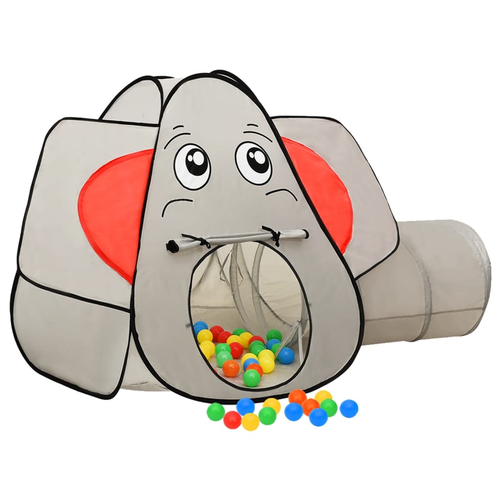 Spielzelt in Elefanten-Form mit 250 Bällen Grau 174x86x101 cm - Premium Spielzelte & -tunnel - Just €90.07! Shop now at homesales4u