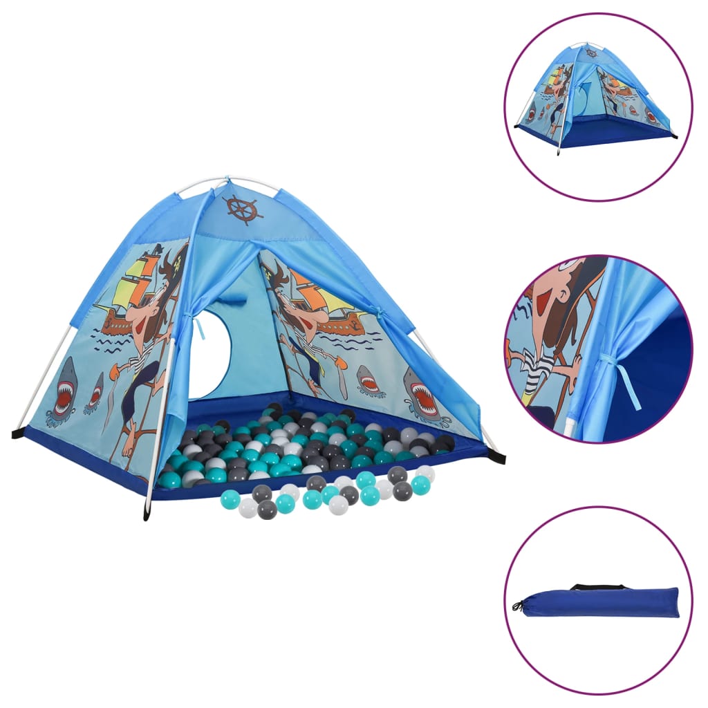 Spielzelt mit 250 Bällen Blau 120x120x90 cm - Premium Spielzelte & -tunnel - Just €73.20! Shop now at homesales4u