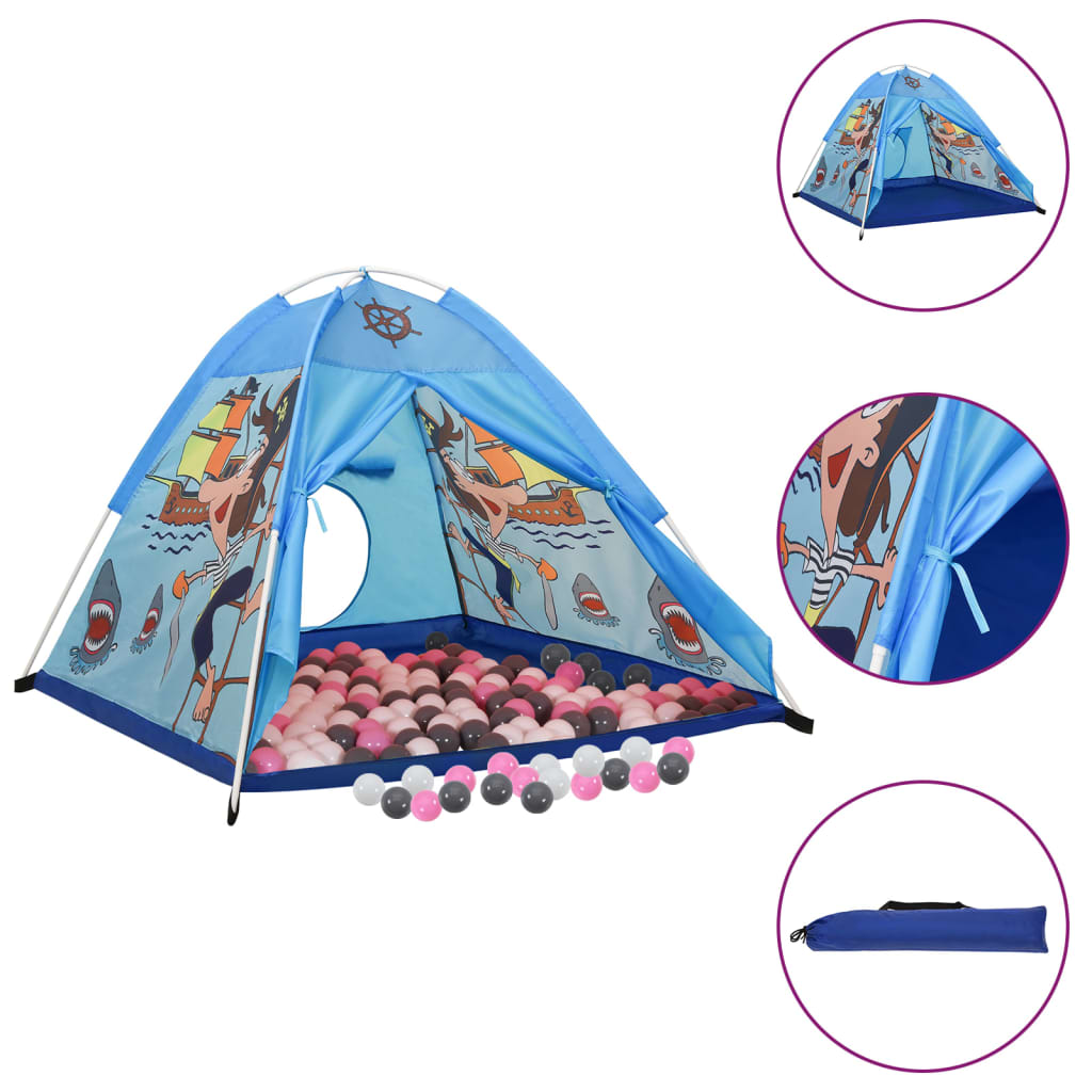Spielzelt mit 250 Bällen Blau 120x120x90 cm - Premium Spielzelte & -tunnel - Just €77.10! Shop now at homesales4u