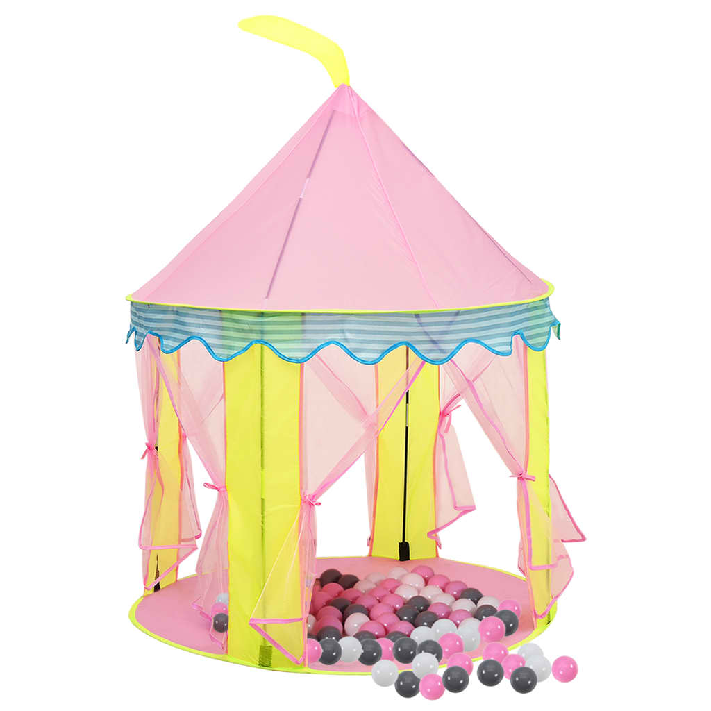 Kinder-Spielzelt mit 250 Bällen Rosa 100x100x127 cm - Premium Spielzelte & -tunnel - Just €94.25! Shop now at homesales4u