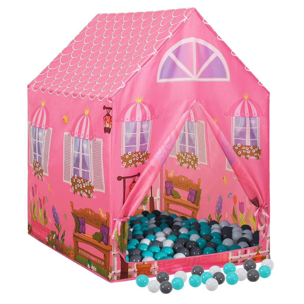 Kinder-Spielzelt mit 250 Bällen Rosa 69x94x104 cm - Premium Spielzelte & -tunnel - Just €93.69! Shop now at homesales4u