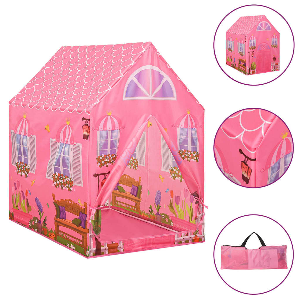 Kinder-Spielzelt mit 250 Bällen Rosa 69x94x104 cm - Premium Spielzelte & -tunnel - Just €93.69! Shop now at homesales4u