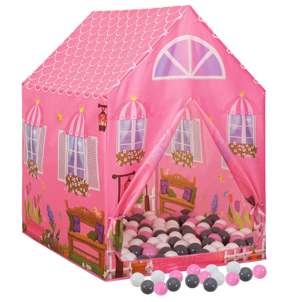 Kinder-Spielzelt mit 250 Bällen Rosa 69x94x104 cm - Premium Spielzelte & -tunnel - Just €99.12! Shop now at homesales4u