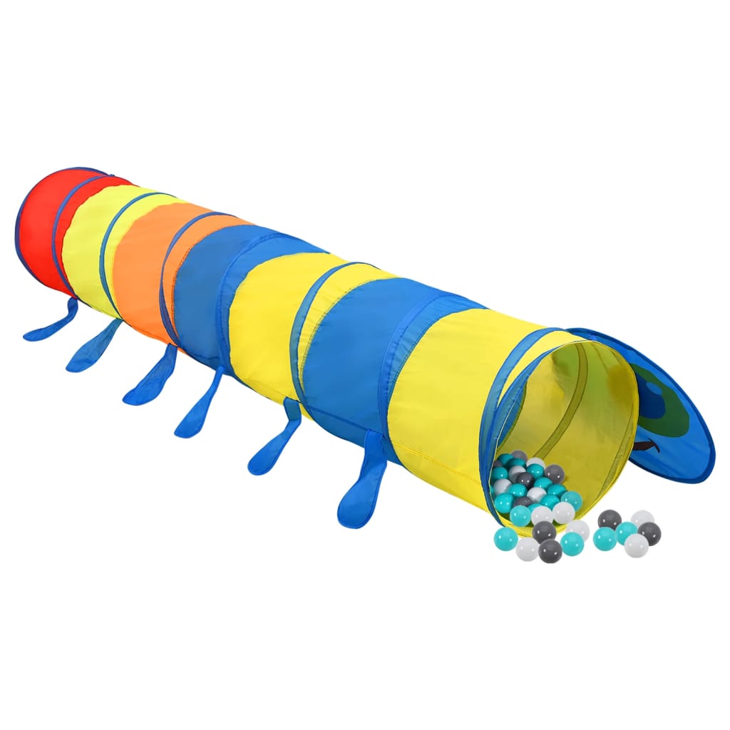 Spieltunnel mit 250 Bällen Mehrfarbig 245 cm Polyester - Premium Spielzelte & -tunnel - Just €92.25! Shop now at homesales4u