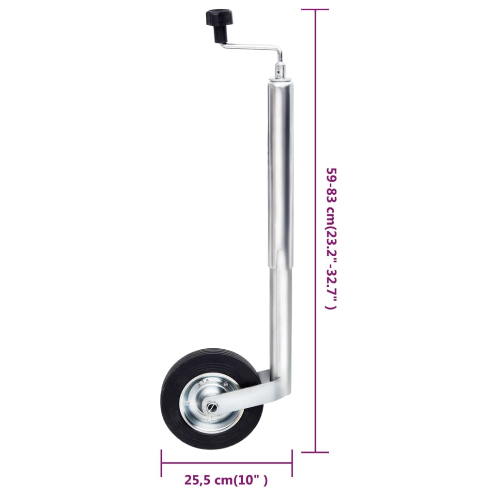 Stützrad für Anhänger 48 mm Verzinkter Stahl - Premium Trailer & Anhänger - Just €50.80! Shop now at homesales4u
