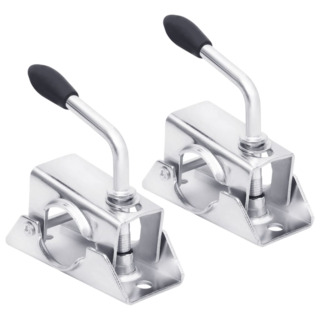 Klemmen für Stützrad 2 Stk. 13,5x6,5x14 cm Verzinkter Stahl - Premium Trailer & Anhänger - Just €29.57! Shop now at homesales4u