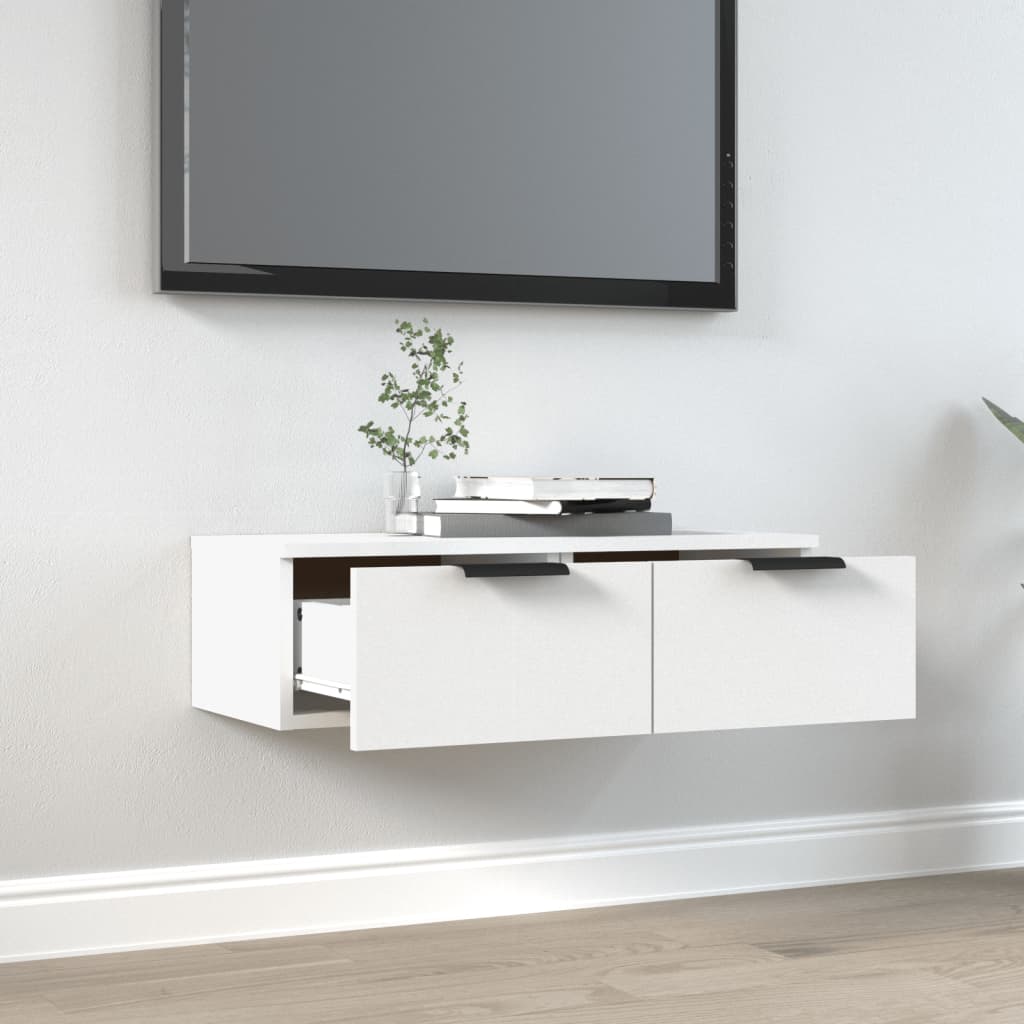 Wandschrank Weiß 68x30x20 cm Holzwerkstoff - Premium Schränke - Just €71.16! Shop now at homesales4u