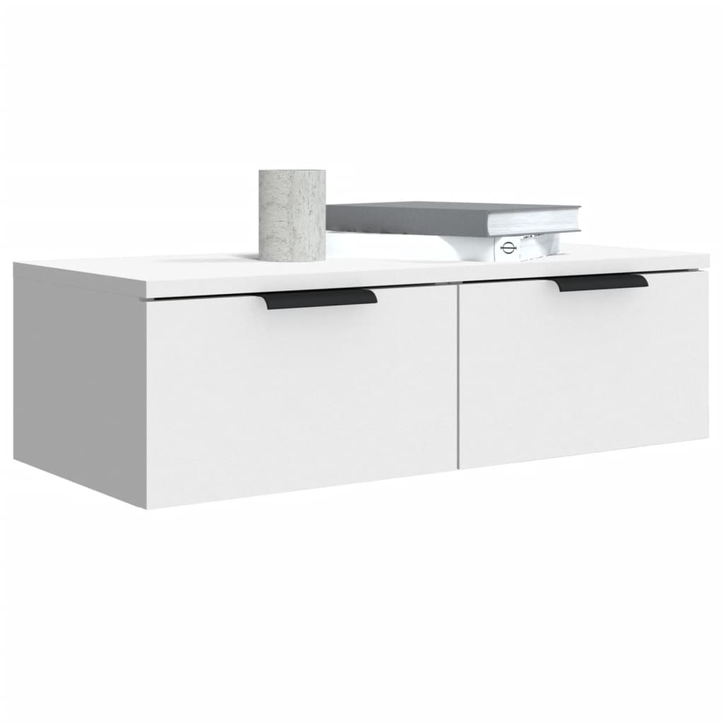 Wandschrank Weiß 68x30x20 cm Holzwerkstoff - Premium Schränke - Just €71.16! Shop now at homesales4u