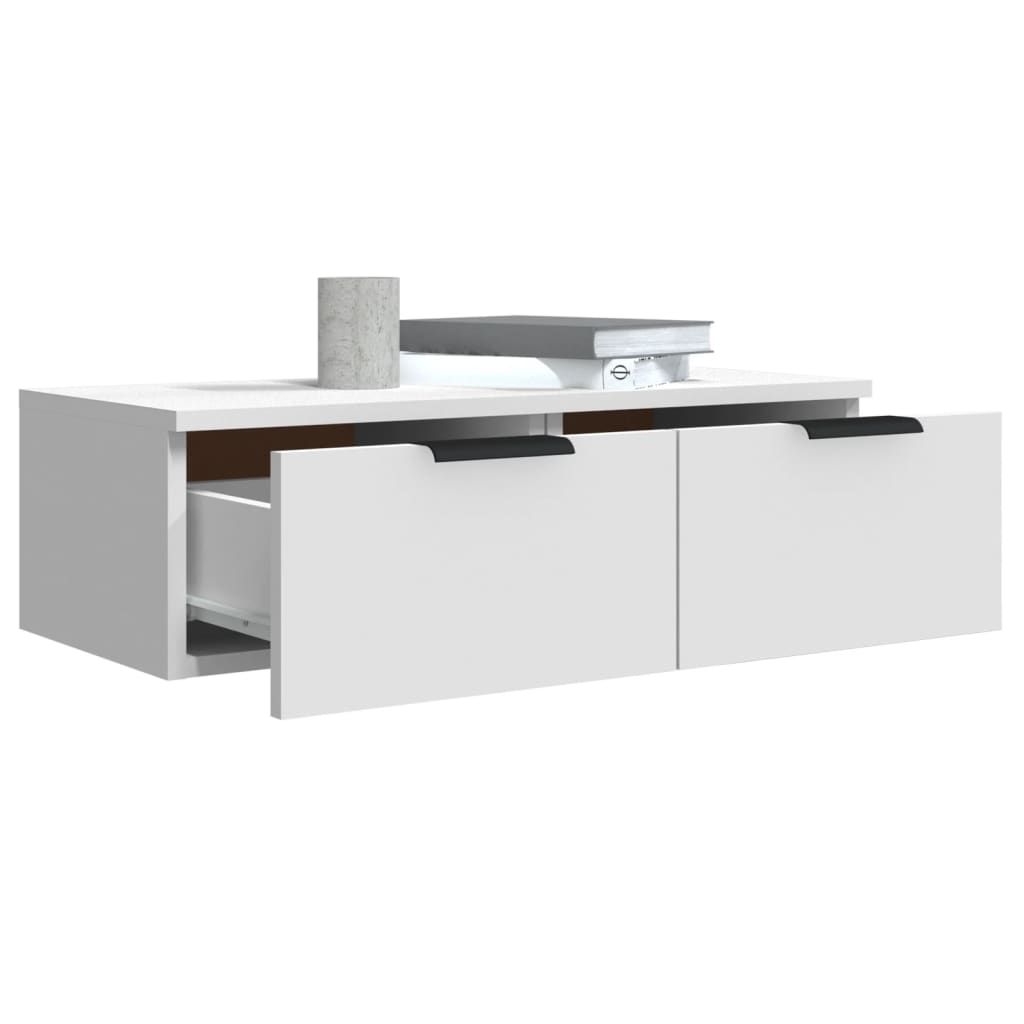 Wandschrank Weiß 68x30x20 cm Holzwerkstoff - Premium Schränke - Just €71.16! Shop now at homesales4u