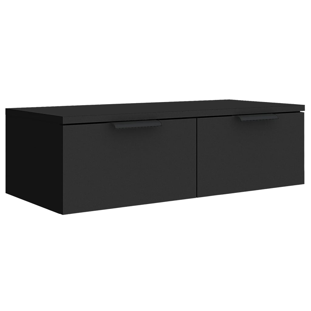 Wandschrank Schwarz 68x30x20 cm Holzwerkstoff - Premium Schränke - Just €80.84! Shop now at homesales4u