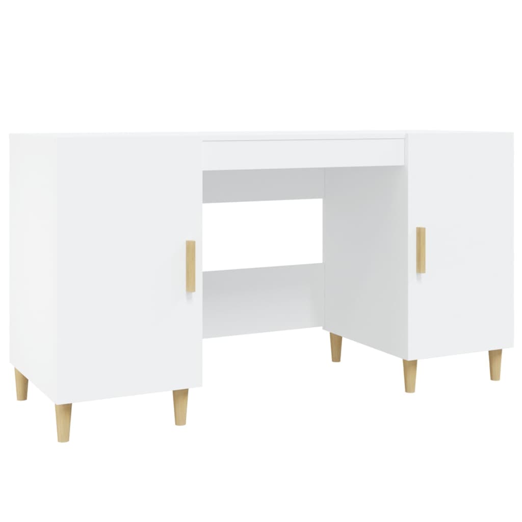 Schreibtisch Weiß 140x50x75 cm Holzwerkstoff - Premium Schreibtische - Just €146.93! Shop now at homesales4u