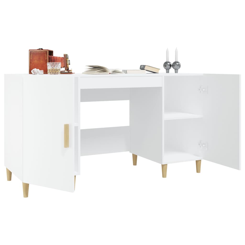 Schreibtisch Weiß 140x50x75 cm Holzwerkstoff - Premium Schreibtische - Just €146.93! Shop now at homesales4u